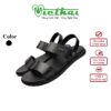 [icon name="star" prefix="fas"] Dép sandal đi chơi mã VT331 Chất liệu da bò cao cấp, da thật 100% Form giày ôm chân,thiết kế hiện đại, thoáng mát, thoải mái Đường chỉ may tỉ mỉ, tinh tế Đế chống trơn trượt, thời trang Màu: Đen