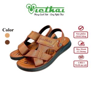 <i class=""fas" fa-"star""></i> Dép da trung niên tiện lợi mã VT315 Chất liệu da bò cao cấp, da thật 100% Form giày ôm chân,thiết kế hiện đại, thoáng mát, thoải mái Đường chỉ may tỉ mỉ, tinh tế Đế chống trơn trượt, thời trang Màu: Vàng, Nâu