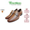 [icon name="star" prefix="fas"] Giày tây công sở cao cấp mã VT121 Chất liệu da bò cao cấp, da thật 100% Form giày ôm chân, thiết kế hiện đại, sang trọng Đường chỉ may tỉ mỉ, tinh tế Đế chống trơn trượt, thời trang Màu: Nâu