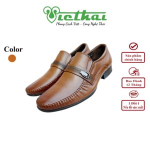 [icon name="star" prefix="fas"] Giày tây công sở cao cấp mã VT121 Chất liệu da bò cao cấp, da thật 100% Form giày ôm chân, thiết kế hiện đại, sang trọng Đường chỉ may tỉ mỉ, tinh tế Đế chống trơn trượt, thời trang Màu: Nâu