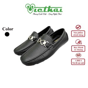 <i class=""fas" fa-"star""></i> Giày lười nam Horse Bit Loafer công sở VT104 Chất liệu da bò cao cấp, da thật 100% Form giày ôm chân, thiết kế hiện đại, sang trọng Đường chỉ may tỉ mỉ, tinh tế Đế chống trơn trượt, thời trang Màu: Đen