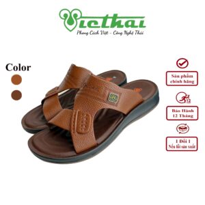 <i class=""fas" fa-"star""></i> Dép da trung niên hợp thời trang mã VT314 Chất liệu da bò cao cấp, da thật 100% Form giày ôm chân,thiết kế hiện đại, thoáng mát, thoải mái Đường chỉ may tỉ mỉ, tinh tế Đế chống trơn trượt, thời trang Màu: Nâu, Nâu đậm