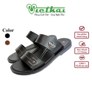 <i class=""fas" fa-"star""></i> Dép sandal Việt Thái mã VT305 Chất liệu da bò cao cấp, da thật 100% Form giày ôm chân,thiết kế hiện đại, thoáng mát, thoải mái Đường chỉ may tỉ mỉ, tinh tế Đế chống trơn trượt, thời trang Màu: Nâu, Đen