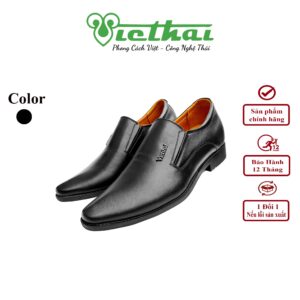 [icon name="star" prefix="fas"] Giày tăng chiều cao nam phong cách mã VT124 Chất liệu da bò cao cấp, da thật 100% Form giày ôm chân,thiết kế hiện đại, thoáng mát, thoải mái Đường chỉ may tỉ mỉ, tinh tế Đế chống trơn trượt, thời trang Màu: Đen