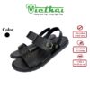 [icon name="star" prefix="fas"] Dép sandal cao cấp mã VT341 Chất liệu da bò cao cấp, da thật 100% Form giày ôm chân,thiết kế hiện đại, thoáng mát, thoải mái Đường chỉ may tỉ mỉ, tinh tế Đế chống trơn trượt, thời trang Màu: Đen