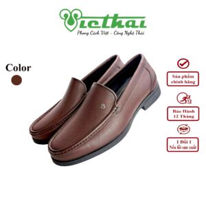 <i class=""fas" fa-"star""></i> Giày mọi nam trẻ khỏe mã VT137 Chất liệu da bò cao cấp, da thật 100% Form giày ôm chân,thiết kế hiện đại, thoáng mát, thoải mái Đường chỉ may tỉ mỉ, tinh tế Đế chống trơn trượt, thời trang Màu: Đen