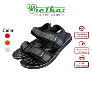 <i class=""fas" fa-"star""></i> Dép trẻ em phong cách năng động VT504 - Thương hiệu: VIỆT THÁI - Loại: Dép quai hậu / Sandal 2 quai / Sandal trẻ em / Dép sandal/ dép trẻ em - Kiểu khóa: 2 Quai dán (Velcro) ở mu bàn chân + Quai hậu cố định gót chân - Hoạt động phù hợp: Đi học, đi chơi, đi biển, mang hàng ngày.