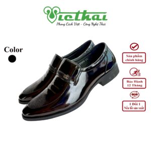 <i class=""fas" fa-"star""></i> Giày công sở phong cách trẻ mã VT151 Chất liệu da bò cao cấp, da thật 100% Form giày ôm chân,thiết kế hiện đại, thoáng mát, thoải mái Đường chỉ may tỉ mỉ, tinh tế Đế chống trơn trượt, thời trang Màu: Đen