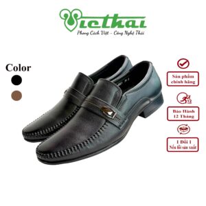 <i class=""fas" fa-"star""></i> Giày công sở thanh lịch mã VT148 Chất liệu da bò cao cấp, da thật 100% Form giày ôm chân,thiết kế hiện đại, thoáng mát, thoải mái Đường chỉ may tỉ mỉ, tinh tế Đế chống trơn trượt, thời trang Màu: Đen, Nâu