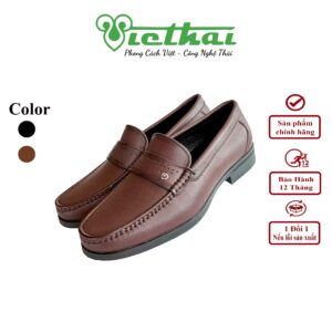 <i class=""fas" fa-"star""></i> Giày mọi nam hợp thời trang mã VT131 Chất liệu da bò cao cấp, da thật 100% Form giày ôm chân,thiết kế hiện đại, thoáng mát, thoải mái Đường chỉ may tỉ mỉ, tinh tế Đế chống trơn trượt, thời trang Màu: Đen, Nâu