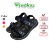 [icon name="star" prefix="fas"] Dép trẻ em nhẹ êm VT501 - Thương hiệu: VIỆT THÁI - Loại: Dép quai hậu / Sandal 2 quai / Sandal trẻ em / Dép sandal/ dép trẻ em - Kiểu khóa: 2 Quai dán (Velcro) ở mu bàn chân + Quai hậu cố định gót chân -> Cực kỳ tiện lợi và chắc chắn. - Thiết kế: Sandal 2 quai ngang bản vừa, đế bằng, phong cách đơn giản, năng động, có quai hậu giữ gót. - Đối tượng sử dụng: Bé trai - Hoạt động phù hợp: Đi học, đi chơi, đi biển, mang hàng ngày.