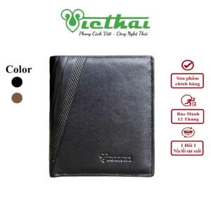 [icon name="star" prefix="fas"] Mô tả sản phẩm Ví tiện lợi hằng ngày VT605 Chất liệu da bò trơn thật 100% Màu sắc: Đen, Nâu Kích thước: 8 cm x 11cm Bảo hành 12 tháng