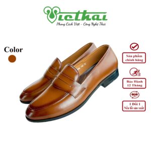 [icon name="star" prefix="fas"] Giày công sở nam gọn nhẹ mã VT142 Chất liệu da bò cao cấp, da thật 100% Form giày ôm chân,thiết kế hiện đại, thoáng mát, thoải mái Đường chỉ may tỉ mỉ, tinh tế Đế chống trơn trượt, thời trang Màu: Đen