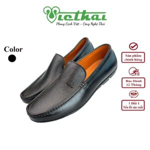 <i class=""fas" fa-"star""></i> Giày Plain Loafer bền đẹp mã VT129 Chất liệu da bò cao cấp, da thật 100% Form giày ôm chân,thiết kế hiện đại, thoáng mát, thoải mái Đường chỉ may tỉ mỉ, tinh tế Đế chống trơn trượt, thời trang Màu: Đen