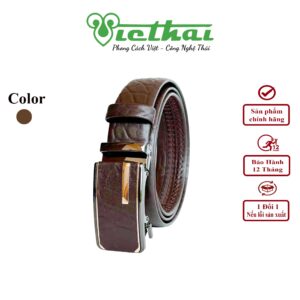 [icon name="star" prefix="fas"] Thắt lưng phong cách trẻ trung năng động VT807   Chất liệu DA BÒ   Bảo hành 1 năm - đổi trả miễn phí trong vòng 15 ngày nếu có lỗi từ nhà sản xuất        - Hoàn tiền 100% khi khách hàng nhận hàng nhưng không hài lòng sản phẩm        - Hãy nhắn tin SHOP sẽ hoàn tiền 100% cho bạn