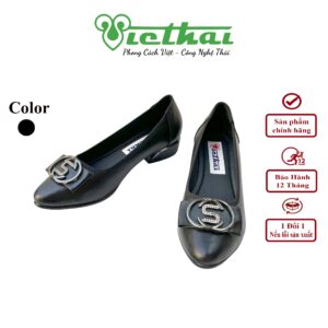 <i class=""fas" fa-"star""></i> giày búp bê nữ gót thấp Ballet pump VT202 - Chất liệu: Da bò thật, độ bền vượt trội, bền đẹp theo thời gian - Chất liệu da bò giúp thoáng khí, thấm hút mồ hôi tốt, mang lại cảm giác dễ chịu cả ngày dài. - Đế: chống trơn trượt - chống mòn, hỗ trợ massage chân nhẹ nhàng. - Phù hợp mang đi làm, đi chơi, du lịch hoặc dạo phố.