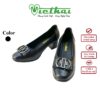 [icon name="star" prefix="fas"] giày cao gót nữ dáng pump gót vuông VT204 - Chất liệu: Da bò thật, độ bền vượt trội, bền đẹp theo thời gian - Chất liệu da bò giúp thoáng khí, thấm hút mồ hôi tốt, mang lại cảm giác dễ chịu cả ngày dài. - Đế: chống trơn trượt - chống mòn, hỗ trợ massage chân nhẹ nhàng. - Phù hợp mang đi làm, đi chơi, du lịch hoặc dạo phố.