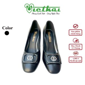 <i class=""fas" fa-"star""></i> Giày cao gót nữ dáng pump mũi vuông VT206 - Chất liệu: Da bò thật, độ bền vượt trội, bền đẹp theo thời gian - Chất liệu da bò giúp thoáng khí, thấm hút mồ hôi tốt, mang lại cảm giác dễ chịu cả ngày dài. - Đế: chống trơn trượt - chống mòn, hỗ trợ massage chân nhẹ nhàng. - Phù hợp mang đi làm, đi chơi, du lịch hoặc dạo phố.