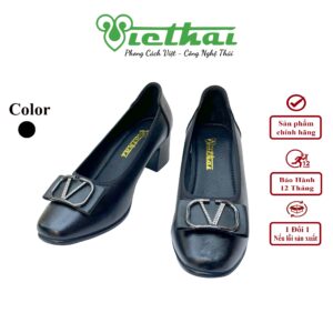[icon name="star" prefix="fas"] Giày cao gót nữ Ballet flats VT211 - Chất liệu: Da bò thật, độ bền vượt trội, bền đẹp theo thời gian - Chất liệu da bò giúp thoáng khí, thấm hút mồ hôi tốt, mang lại cảm giác dễ chịu cả ngày dài. - Đế: chống trơn trượt - chống mòn, hỗ trợ massage chân nhẹ nhàng. - Phù hợp mang đi làm, đi chơi, du lịch hoặc dạo phố.