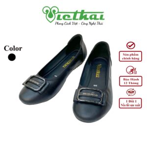 [icon name="star" prefix="fas"] Giày búp bê nữ phối khóa sang trọng VT213 - Chất liệu: Da bò thật, độ bền vượt trội, bền đẹp theo thời gian - Chất liệu da bò giúp thoáng khí, thấm hút mồ hôi tốt, mang lại cảm giác dễ chịu cả ngày dài. - Đế: chống trơn trượt - chống mòn, hỗ trợ massage chân nhẹ nhàng. - Phù hợp mang đi làm, đi chơi, du lịch hoặc dạo phố.