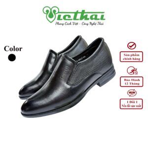<i class=""fas" fa-"star""></i> Giày thanh lịch sang trọng VT173 Chất liệu da bò cao cấp, da thật 100% Form giày ôm chân,thiết kế hiện đại, thoáng mát, thoải mái Đường chỉ may tỉ mỉ, tinh tế Đế chống trơn trượt, thời trang Màu: Đen