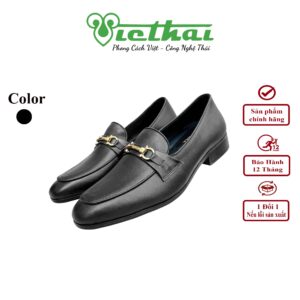 [icon name="star" prefix="fas"] Giày Bit loafer thiết kế lịch lãm VT183 Chất liệu da bò cao cấp, da thật 100% Form giày ôm chân,thiết kế hiện đại, thoáng mát, thoải mái Đường chỉ may tỉ mỉ, tinh tế Đế chống trơn trượt, thời trang Màu: Đen