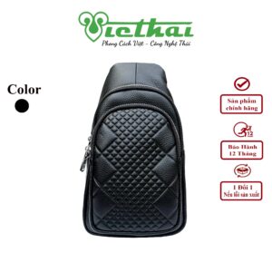 <i class=""fas" fa-"star""></i> Túi đeo chéo phong cách trẻ trung VT903 CHI TIẾT SẢN PHẨM - Túi đeo chéo sở hữu thiết kế hiện đại với chất liệu cao cấp - Thiết kế phần dưới rộng, hẹp dần theo chiều lên trên mang tính thẩm mỹ cao. - Gam màu đen mạnh mẽ kết hợp da cao cấp chưa bao giờ lỗi thời. - Chất liệu vải trượt nước, bền bỉ và dễ dàng vệ sinh khi bị dính bẩn.