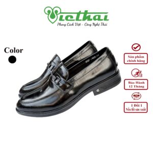 <i class=""fas" fa-"star""></i> Giày lười công sở kiểu dáng thanh lịch VT184 Chất liệu da bò cao cấp, da thật 100% Form giày ôm chân,thiết kế hiện đại, thoáng mát, thoải mái Đường chỉ may tỉ mỉ, tinh tế Đế chống trơn trượt, thời trang Màu: Đen