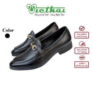 <i class=""fas" fa-"star""></i> Giày lười công sở phong cách hiện đại VT185 Chất liệu da bò cao cấp, da thật 100% Form giày ôm chân,thiết kế hiện đại, thoáng mát, thoải mái Đường chỉ may tỉ mỉ, tinh tế Đế chống trơn trượt, thời trang Màu: Đen