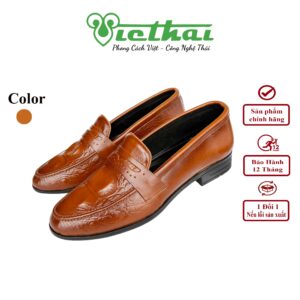 <i class=""fas" fa-"star""></i> Giày lười kiểu đơn giản dễ phối đồ VT1103 Chất liệu da bò cao cấp, da thật 100% Form giày ôm chân,thiết kế hiện đại, thoáng mát, thoải mái Đường chỉ may tỉ mỉ, tinh tế Đế chống trơn trượt, thời trang Màu: Đen