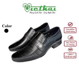 <i class=""fas" fa-"star""></i> Giày lười tiện dụng hằng ngày VT1108 Chất liệu da bò cao cấp, da thật 100% Form giày ôm chân,thiết kế hiện đại, thoáng mát, thoải mái Đường chỉ may tỉ mỉ, tinh tế Đế chống trơn trượt, thời trang Màu: Đen