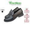 [icon name="star" prefix="fas"] Giày lười công sở thiết kế tinh gọn VT186 Chất liệu da bò cao cấp, da thật 100% Form giày ôm chân,thiết kế hiện đại, thoáng mát, thoải mái Đường chỉ may tỉ mỉ, tinh tế Đế chống trơn trượt, thời trang Màu: Đen