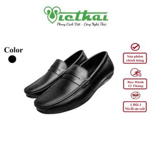 <i class=""fas" fa-"star""></i> Giày da cao cấp Loafer (có bigsize) VT1110 Chất liệu da bò cao cấp, da thật 100% Form giày ôm chân,thiết kế hiện đại, thoáng mát, thoải mái Đường chỉ may tỉ mỉ, tinh tế Đế chống trơn trượt, thời trang Màu: Đen